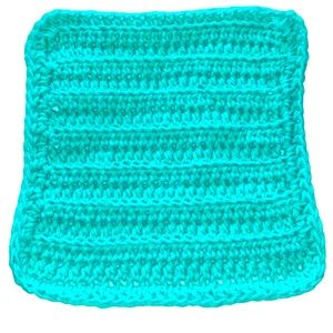 HAND CRAFTED Colorful Crocheted 100% Cotton All Purpose Dish or Wash Cloth